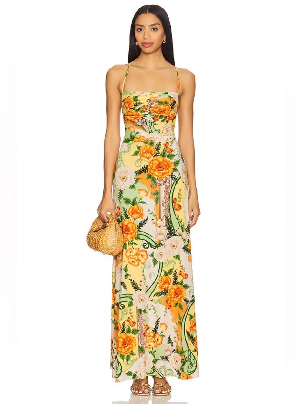 Agua Bendita Arista Ete Dress in Multicolor Floral